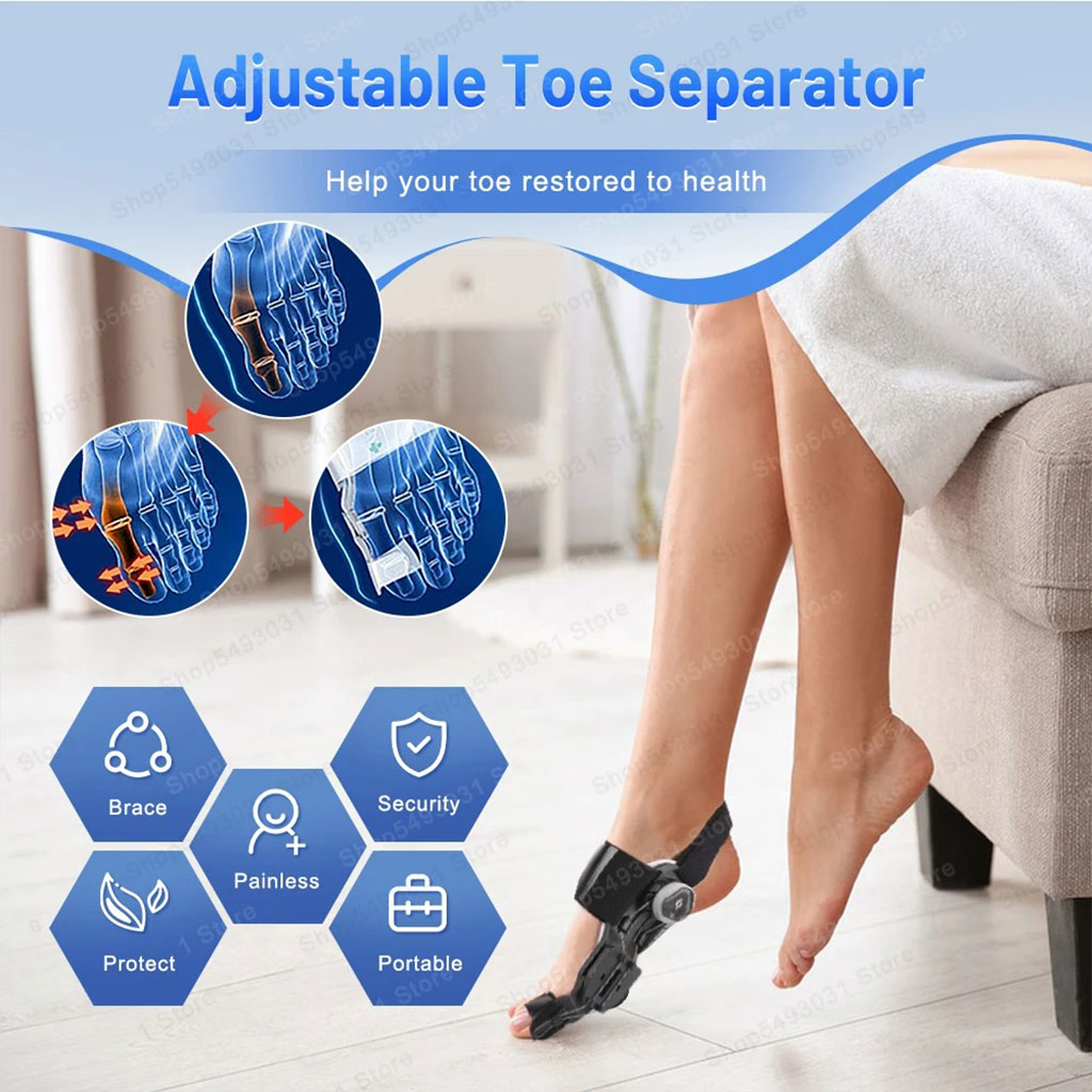 Correcteur d'hallux valgus réglable pour femme et homme