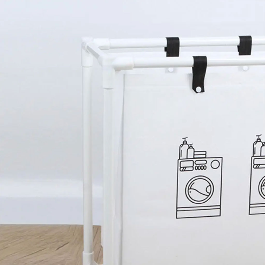 Laundry basket with wheels for dirty clothes