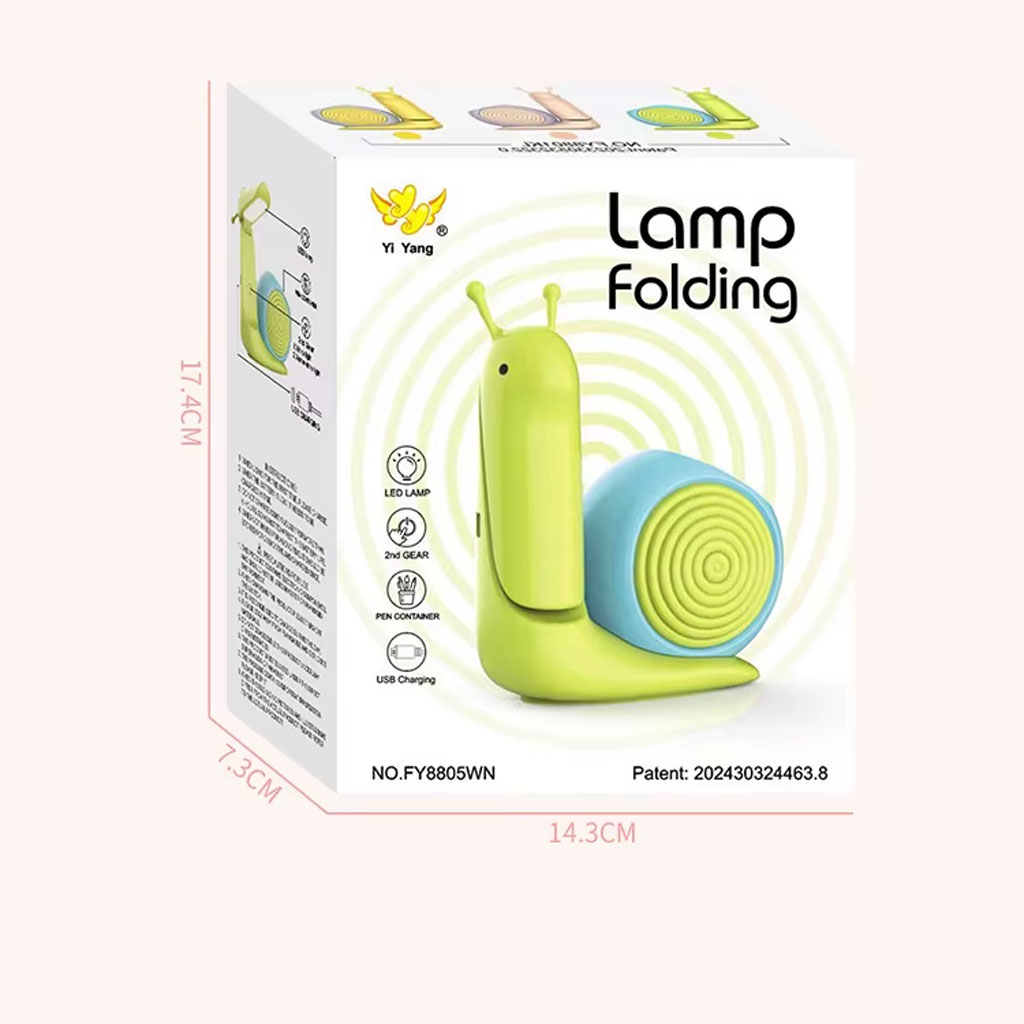 Snail LED desk lamp with pen holder