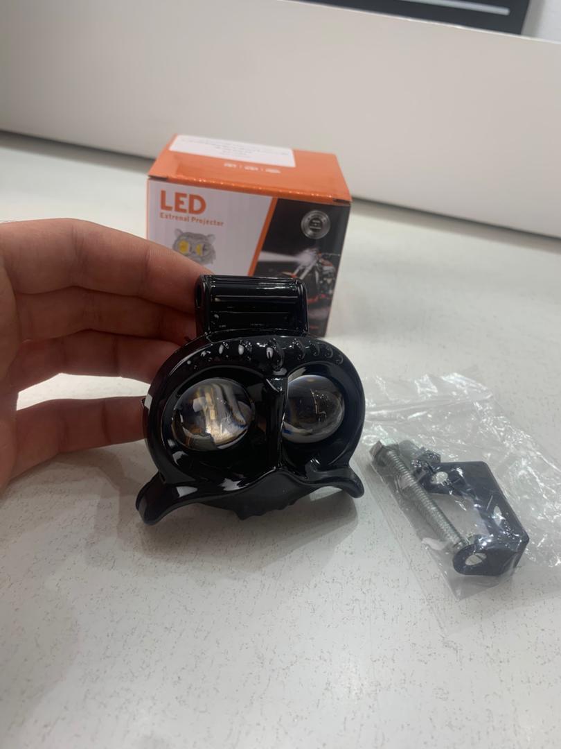 مصباح ضباب LED للدراجات النارية على شكل بومة، قطعة واحدة