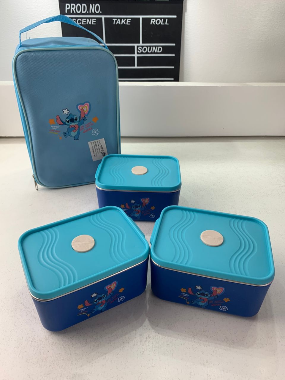 Lunch box 3 compartiments avec sac isotherme design cartoon