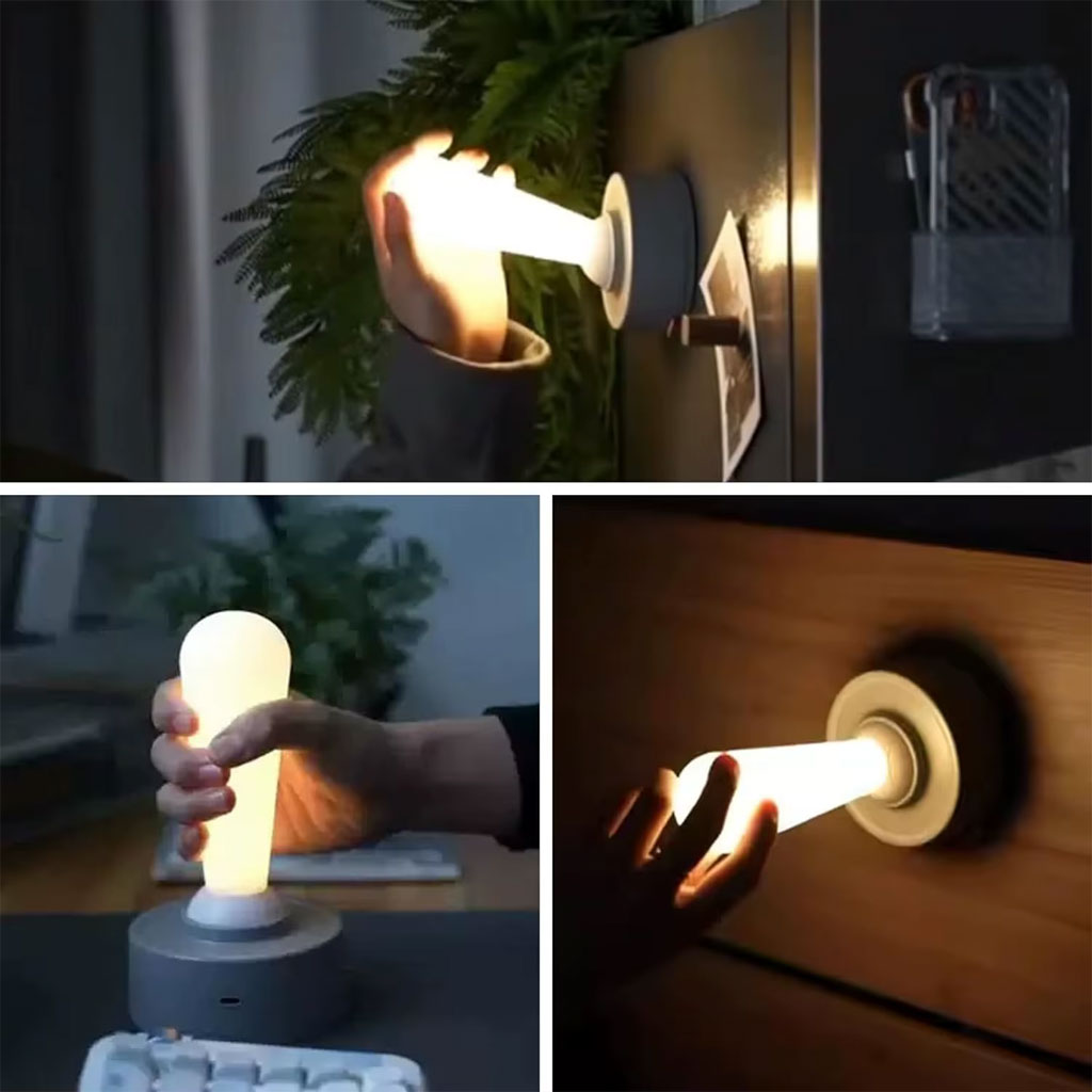 Veilleuse LED rechargeable à interrupteur à bascule