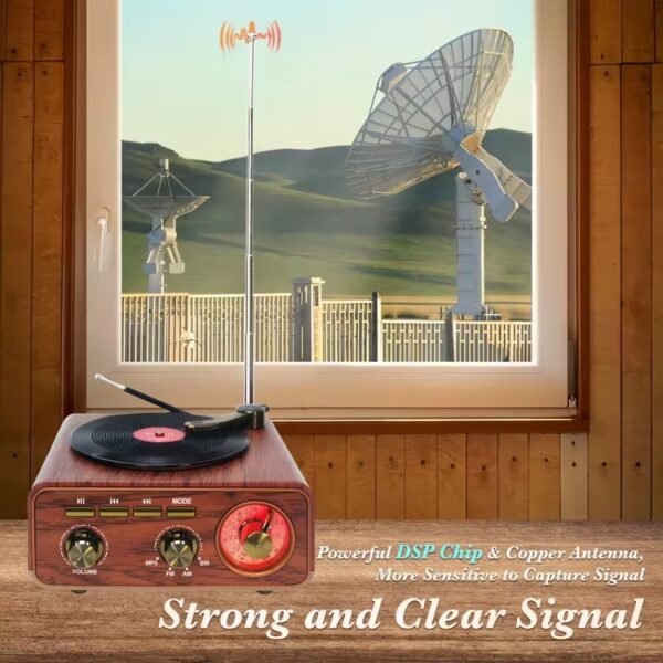 Vintage style wireless Bluetooth speaker and radio