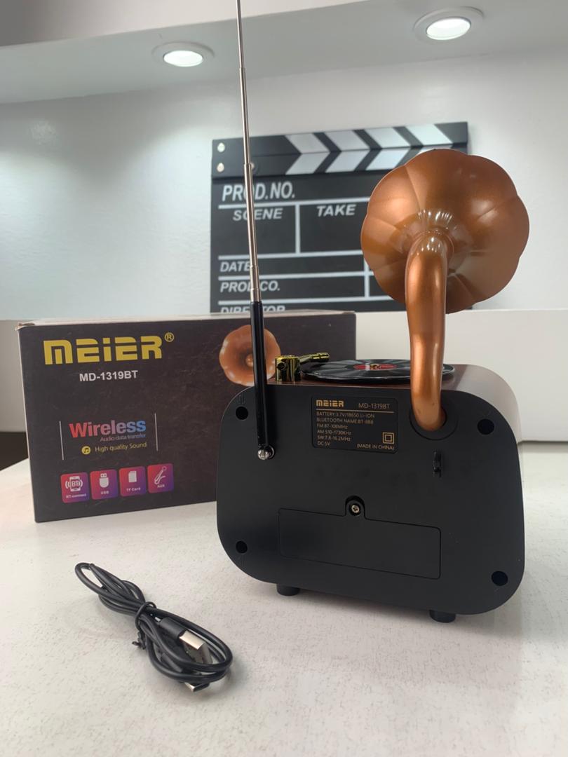 راديو ريترو لاسلكي بلوتوث FM/AM/SW مع USB و TF موديل MD-1319BT