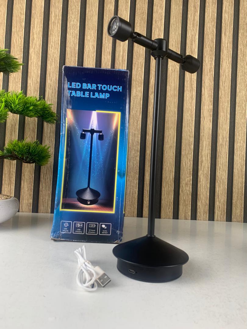 Retro LED desk lamp with 360° rotating double head