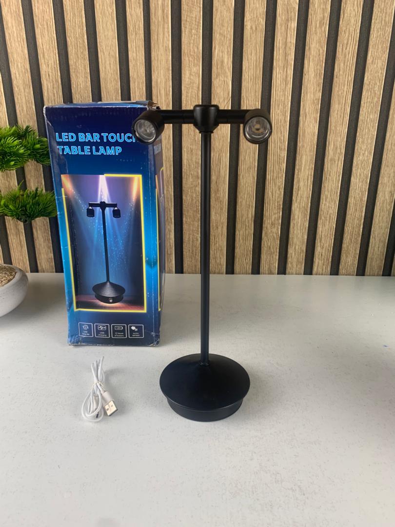 Retro LED desk lamp with 360° rotating double head