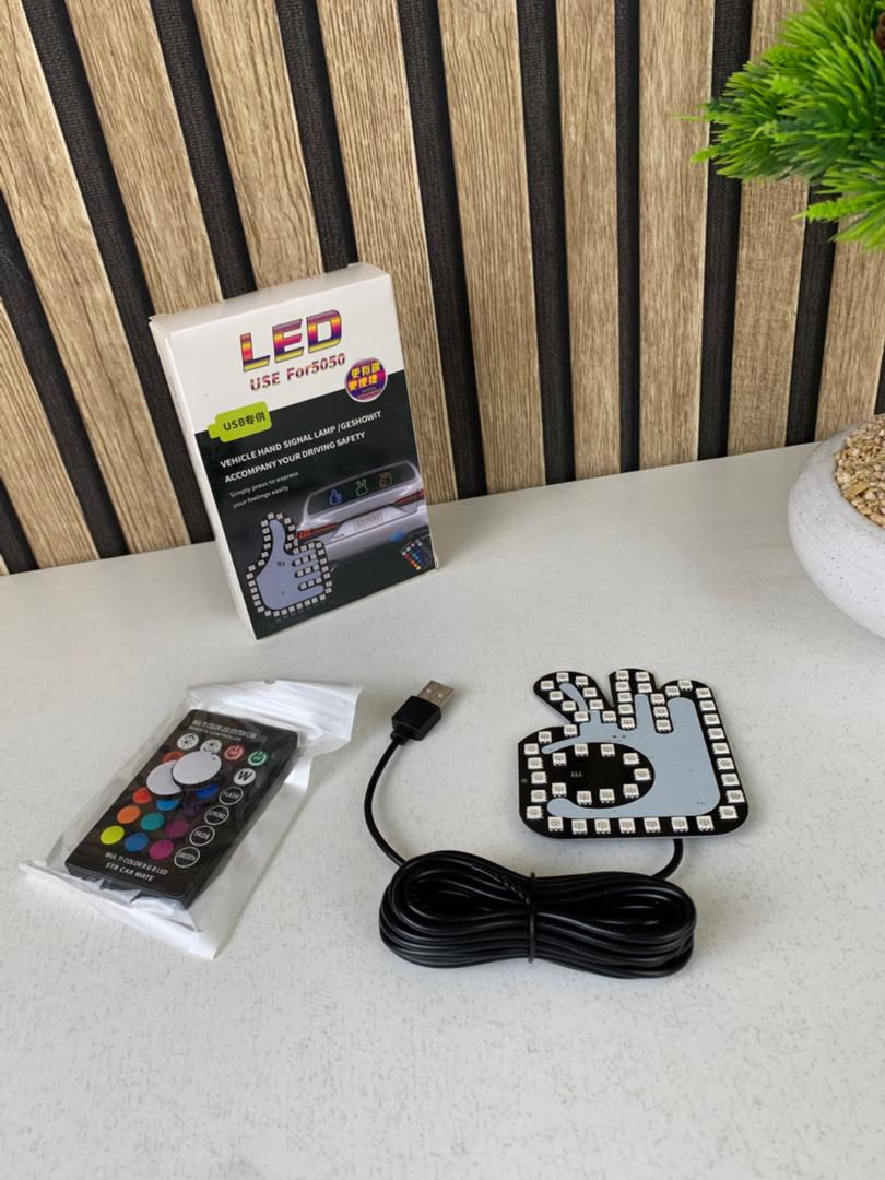ضوء إشارة LED للأصابع للسيارات، قطعة واحدة