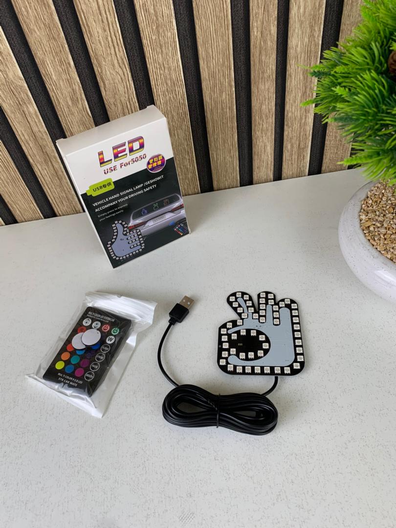 ضوء إشارة LED للأصابع للسيارات، قطعة واحدة