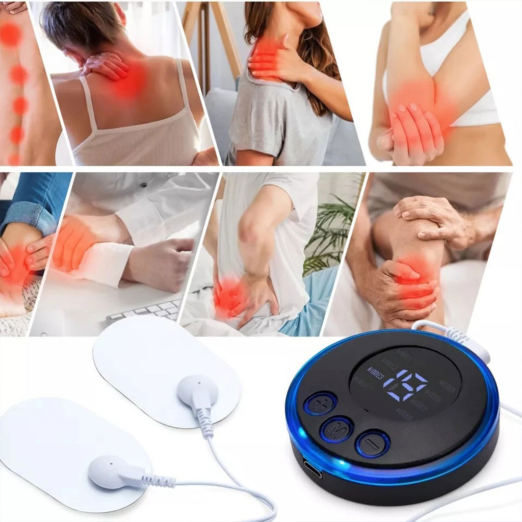 Mini electric neck massager with upgraded pulses