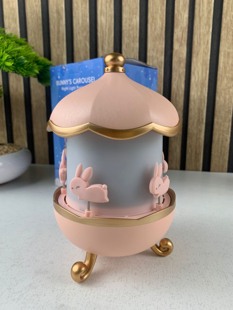 Projecteur ciel étoilé lapin rotation 360° pour chambre d'enfant