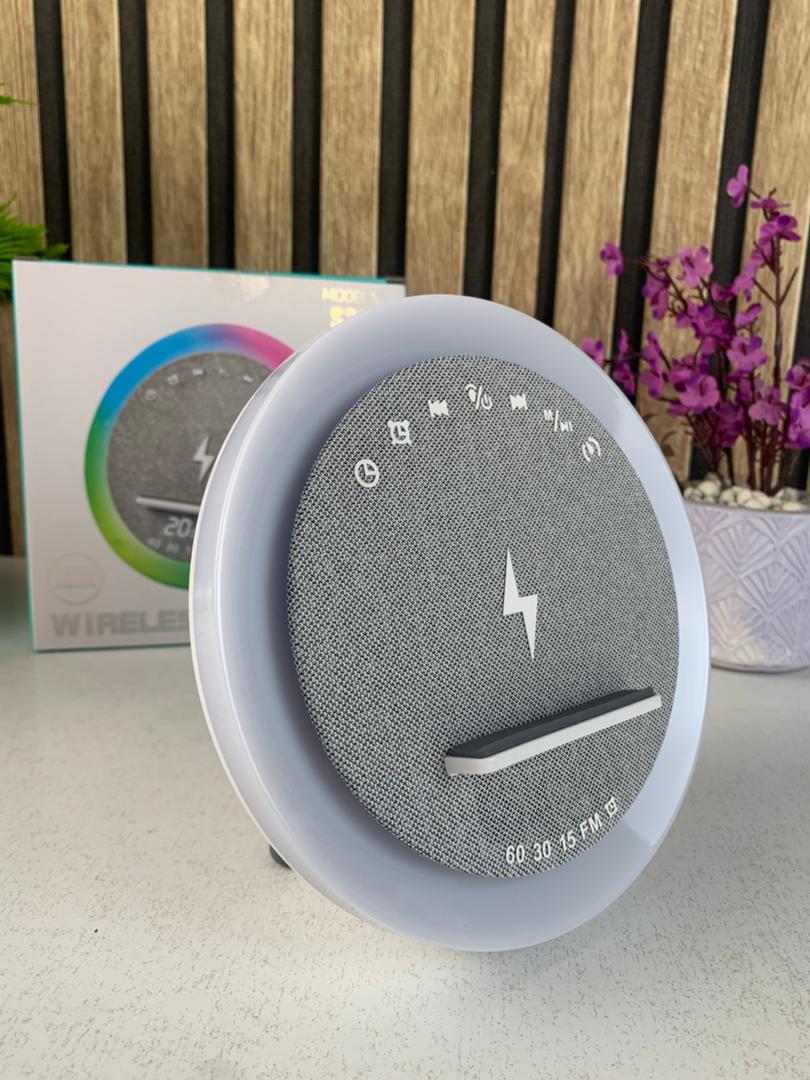 RGB Speaker and Bedside Lamp with 15W Wireless Charger