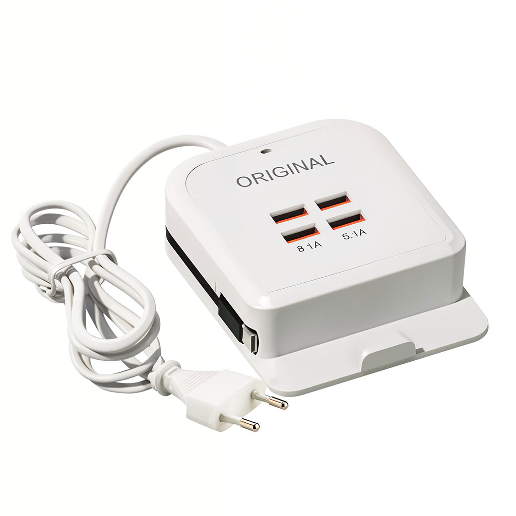 Station de charge rapide universelle 4 ports USB avec câble Type-C