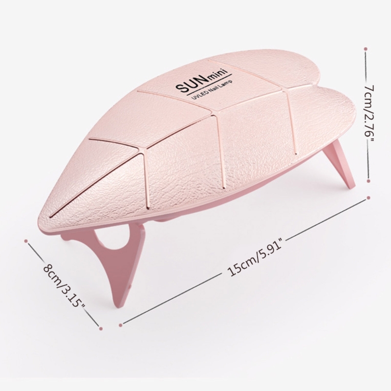Mini LED UV nail lamp, 6W, USB, foldable
