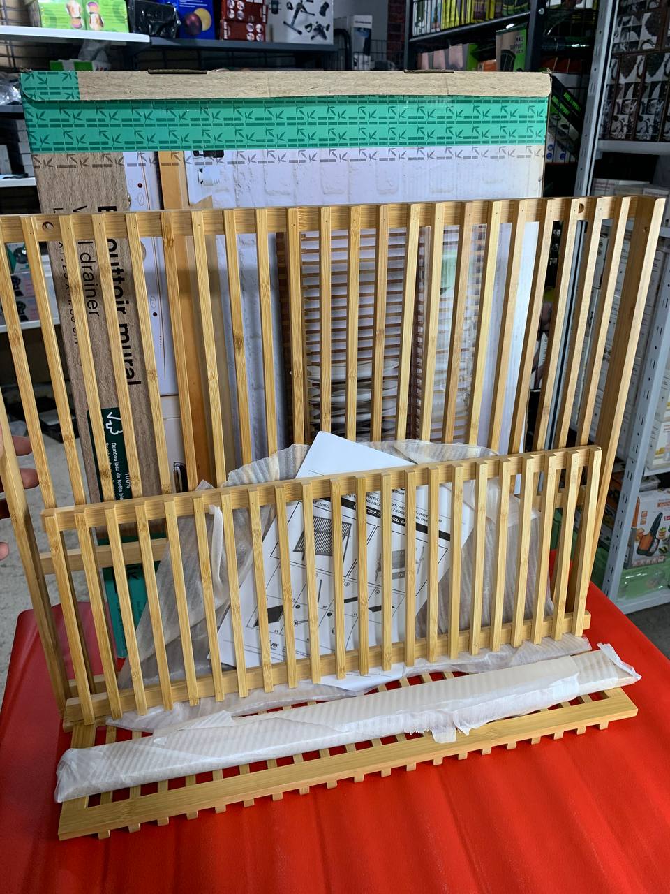 Égouttoir à vaisselle en bambou à 2 niveaux – 5 five Simply Smart