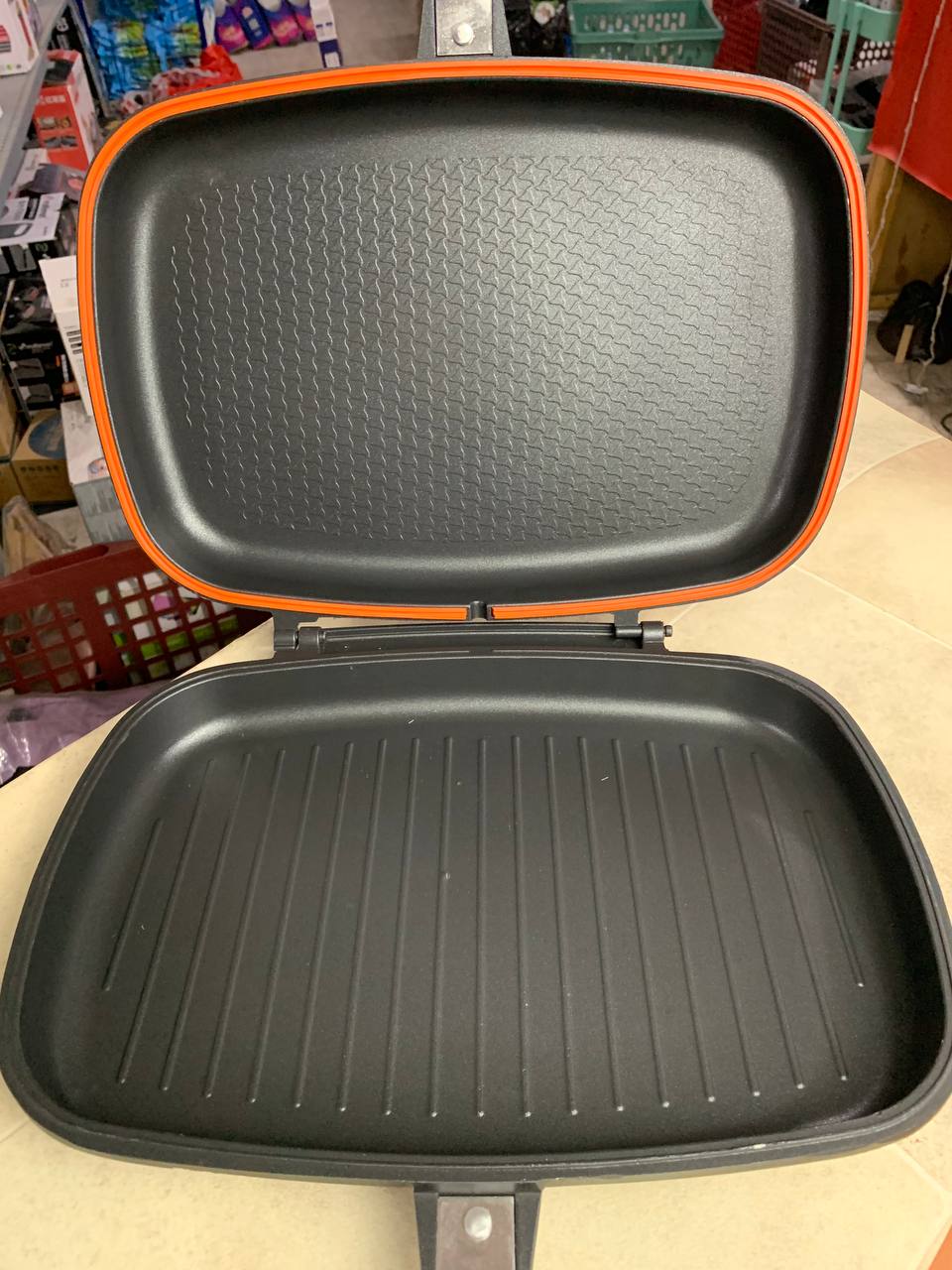 Poêle Daisini double faces double grill 36CM