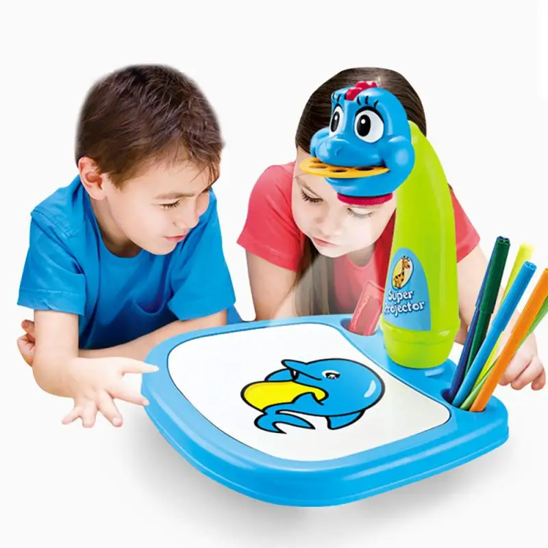 جهاز عرض ضوئي للأطفال مع طاولة رسم فنية
