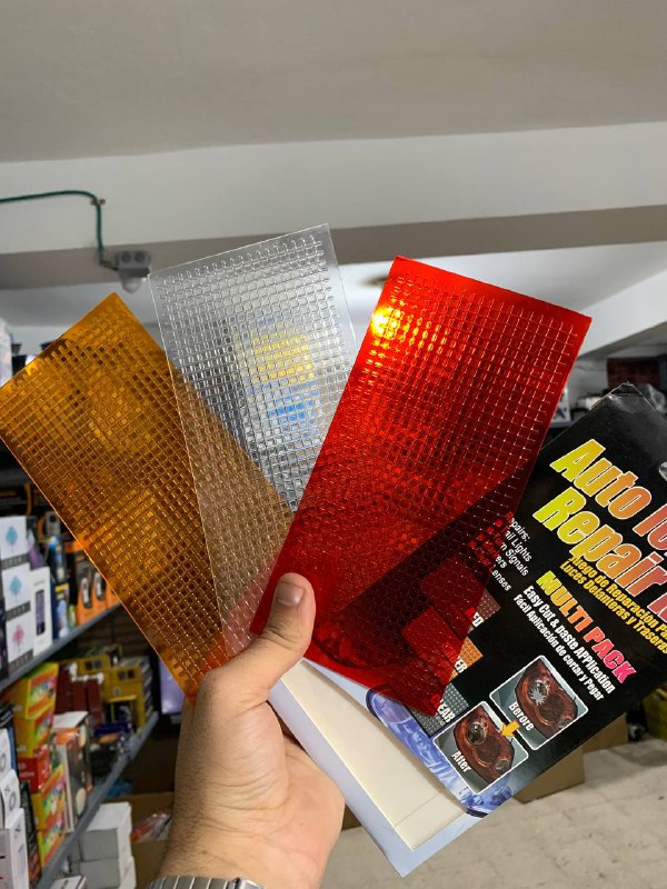 Adhesive tail light repair kit