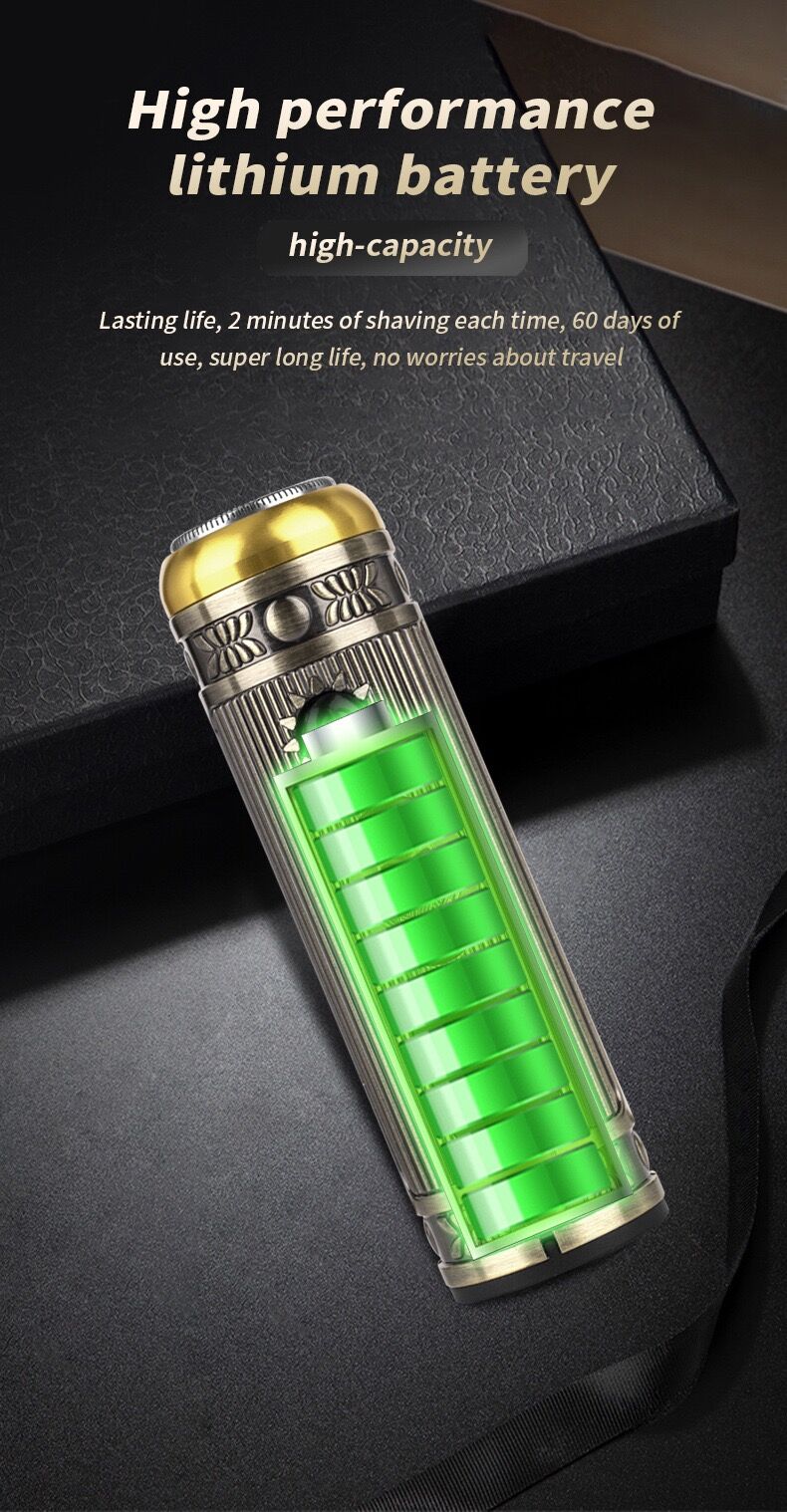 Ensemble rasoir électrique homme avec tondeuse barbe et nez, écran LCD, chargeur USB