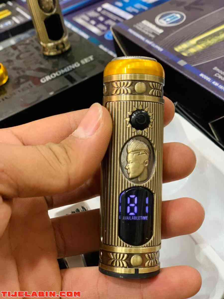 Ensemble rasoir électrique homme avec tondeuse barbe et nez, écran LCD, chargeur USB