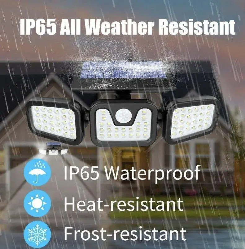 مصباح شمسي خارجي مقاوم للماء 112 LED مع مستشعر حركة FL-1725A