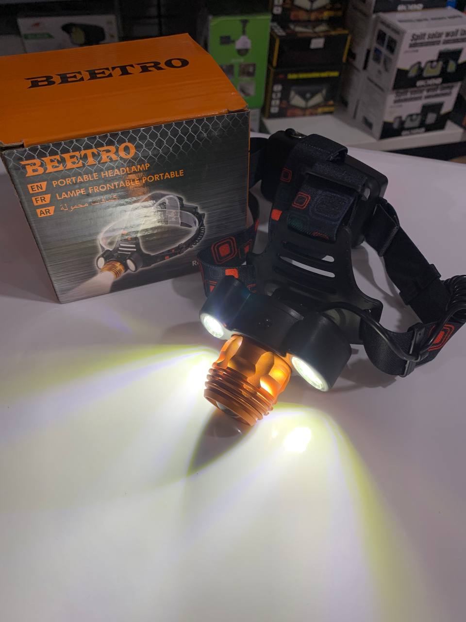 BEETRO LA-294 Wireless Headlamp with 4 Lighting Modes and Zoom