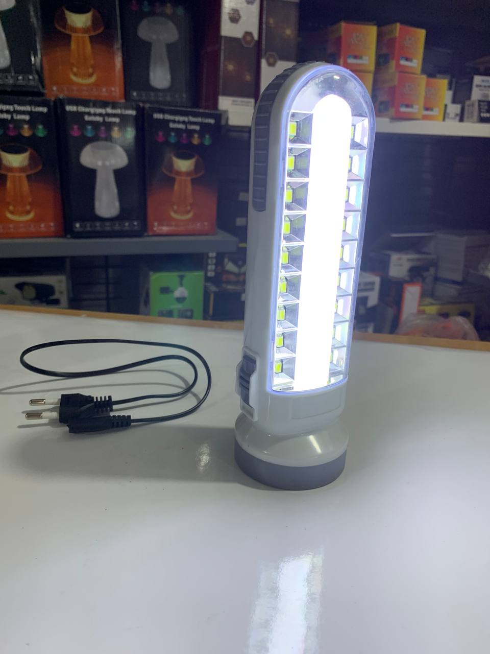Solar rechargeable USB lamp and flashlight SH-189-2