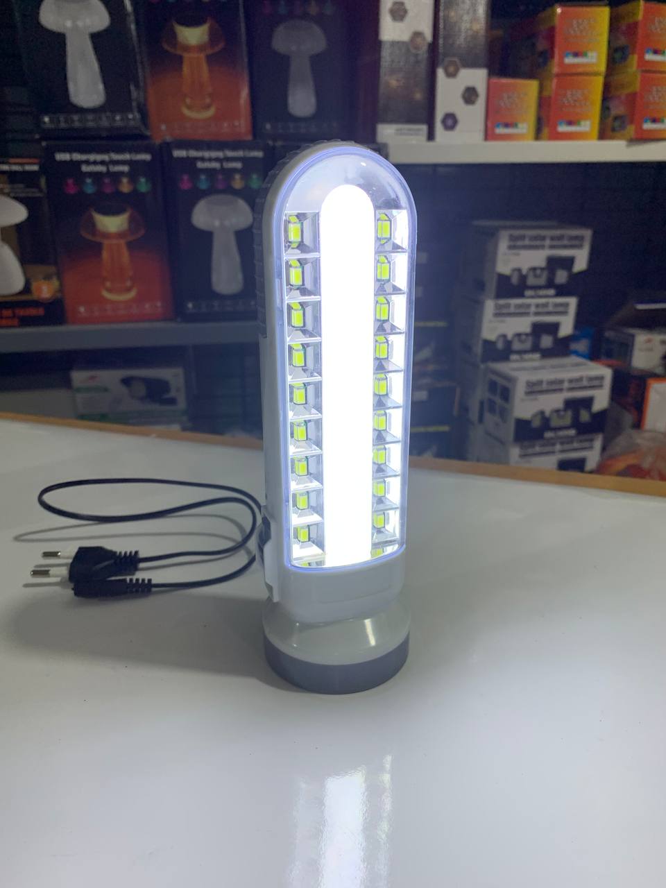 Solar rechargeable USB lamp and flashlight SH-189-2