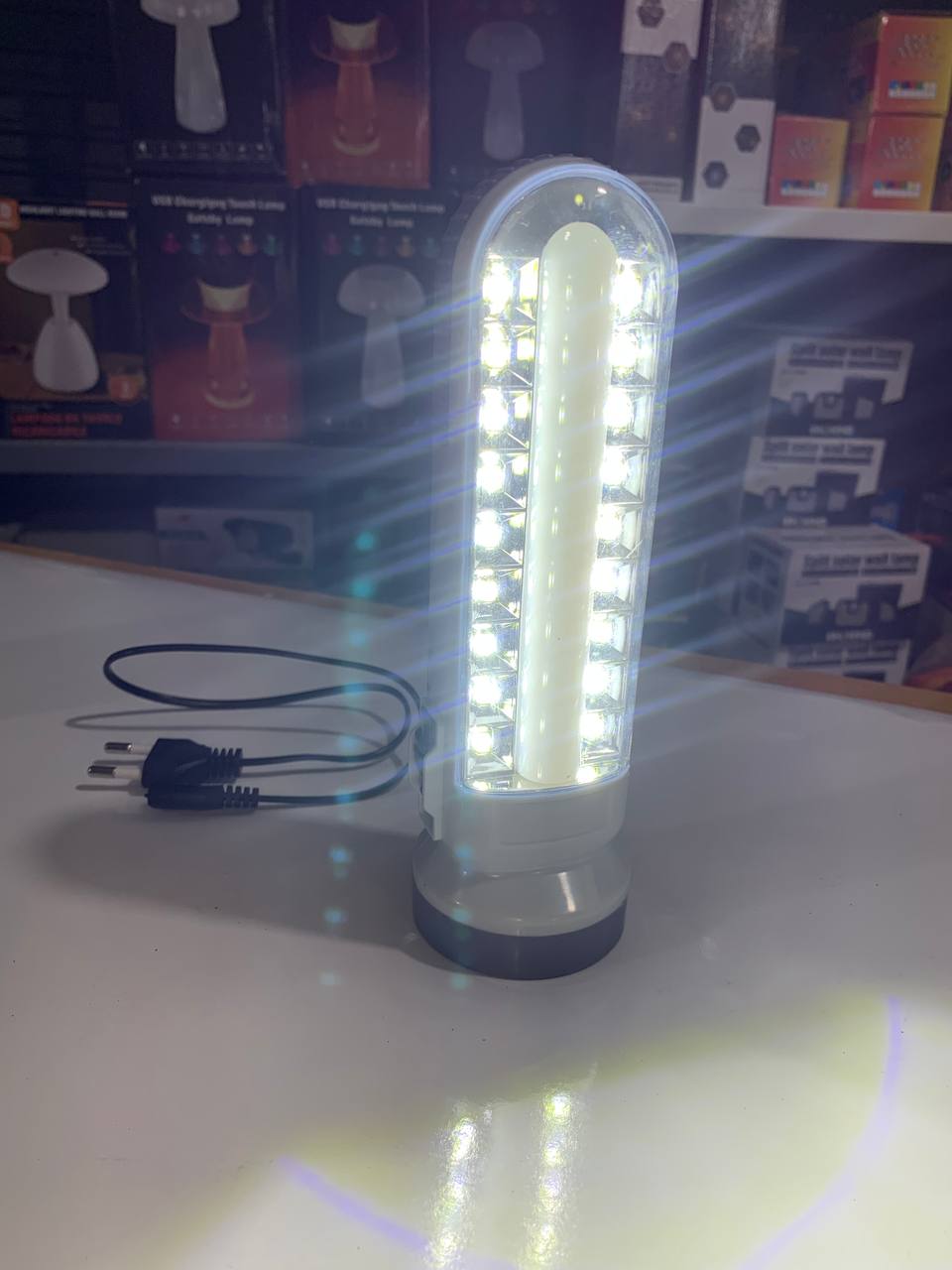 Solar rechargeable USB lamp and flashlight SH-189-2